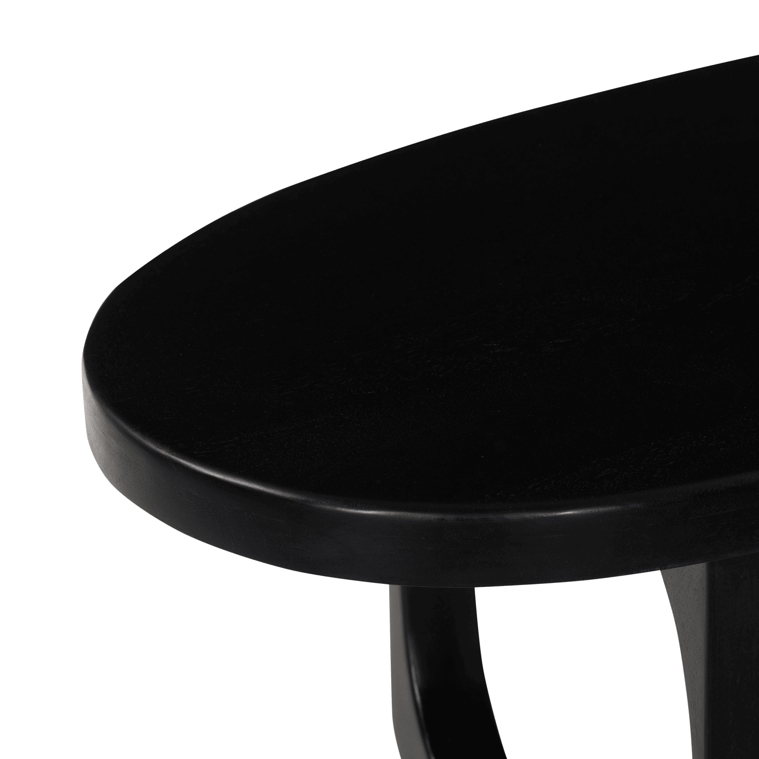 Mesa de centro em madeira maciça de manga preta 120cm