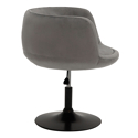 Tabouret de bar en velours gris NOLAN