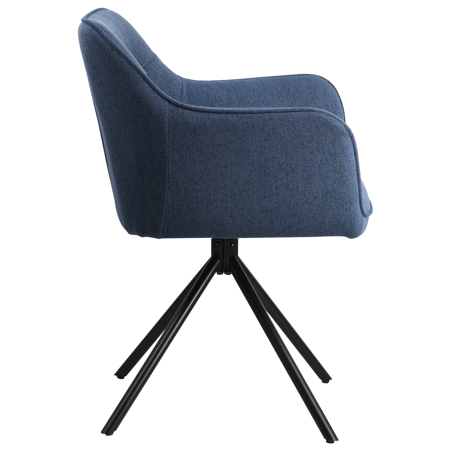 Set van 2 blauwe stoffen stoelen DANNA