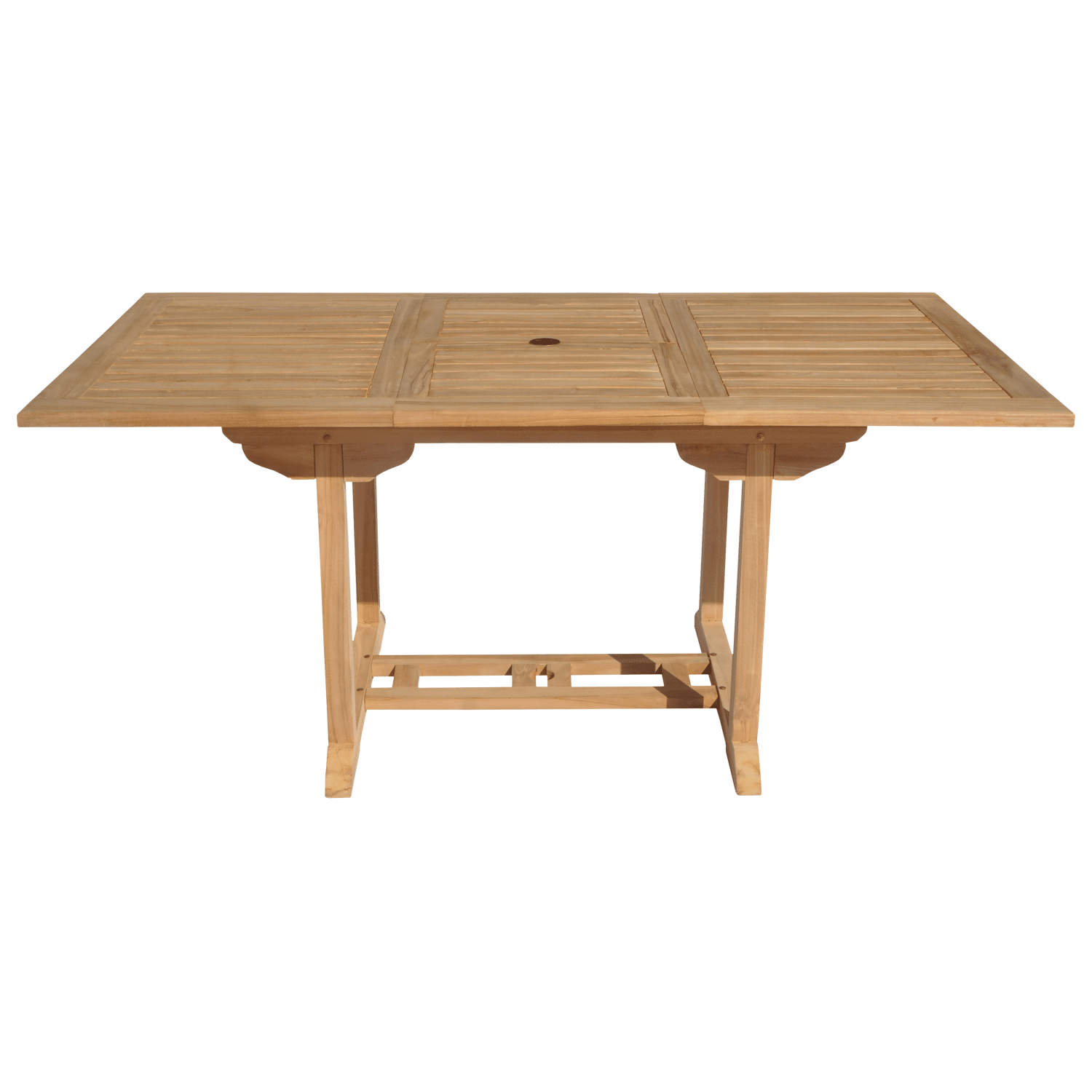 Teak tuinmeubelen LOMBOK - rechthoekige uitschuifbare tafel - 6 zitplaatsen