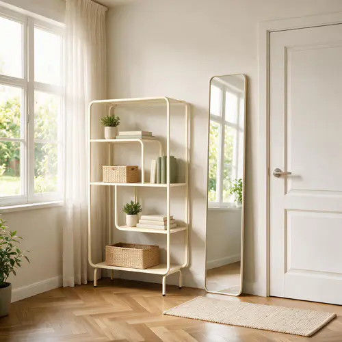 Console design en métal blanc