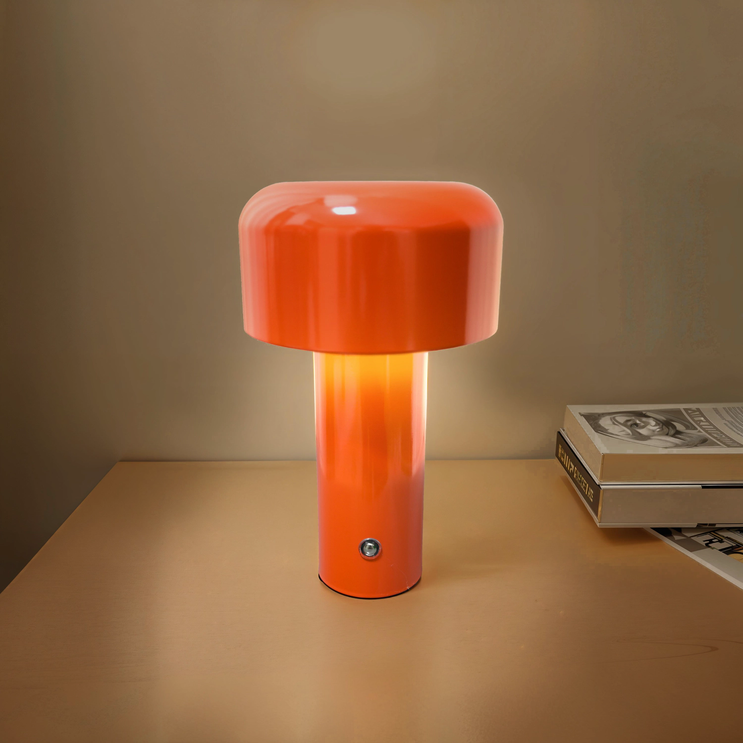 Lampe LED à poser orange MIRA