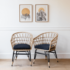 Conjunto de 2 cadeirões de...