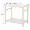 Meuble sous vasque en teck massif 80cm DEWI