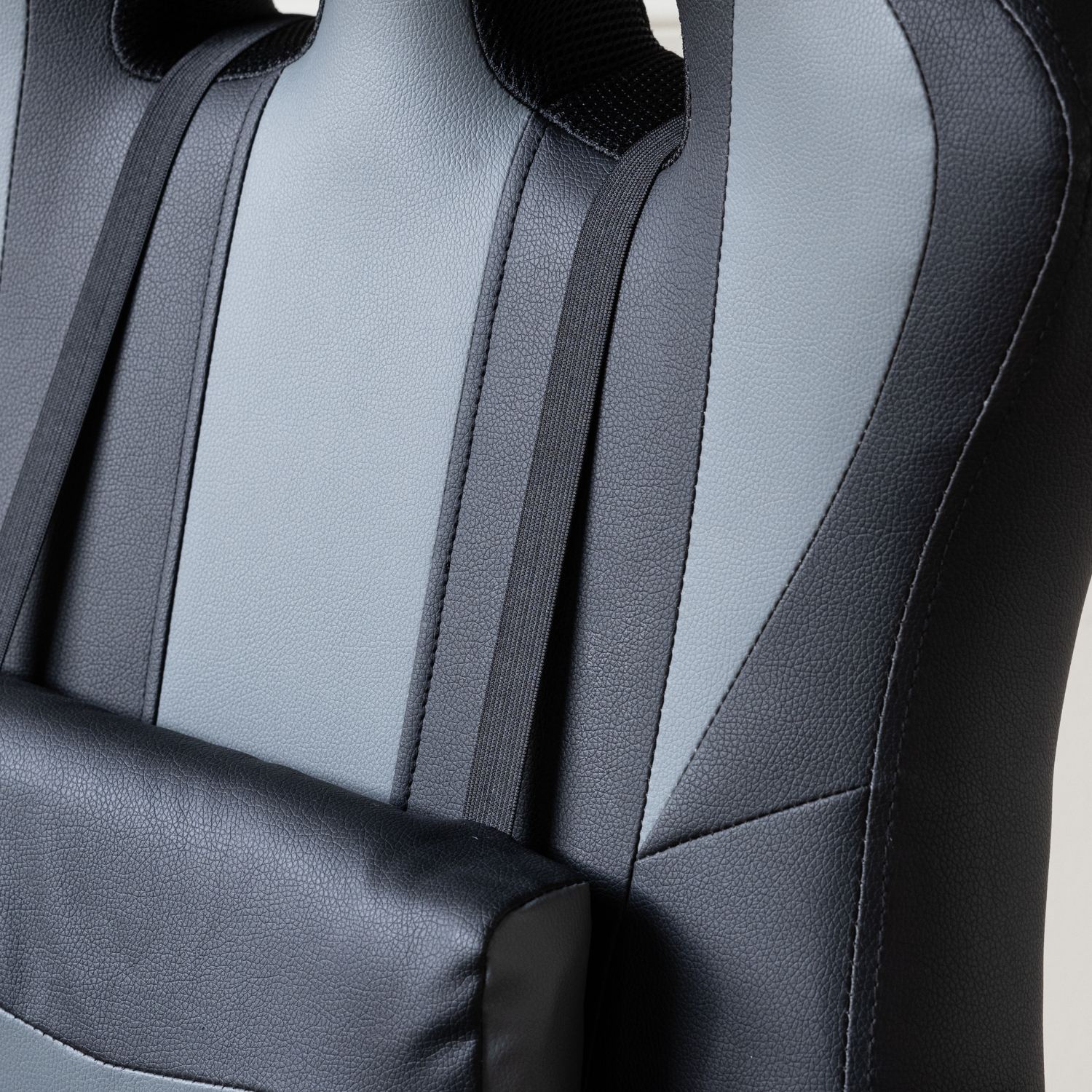 Silla gaming de oficina color negro y gris CRASH