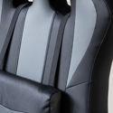 Silla gaming de oficina color negro y gris CRASH