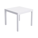 Salon de jardin VENEZIA extensible 90/180 en aluminium blanc - 8 places