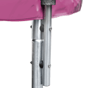 Premium Pack Trampoline 305cm omkeerbaar roze/grijs ADELAÏDE + net, ladder, hoes en verankeringsset