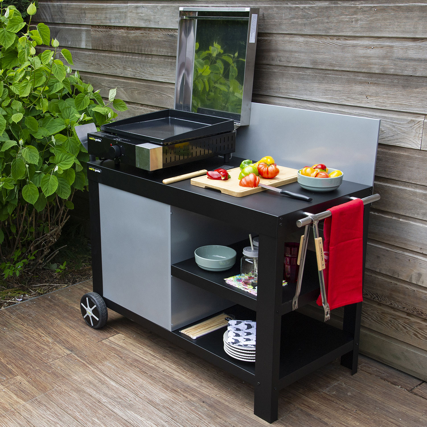 Cook'in Garden - painel lateral preto NOVA para chapa