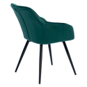 Set van 2 groene BERTILLE fluwelen stoelen