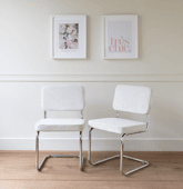Lot de 2 chaises cantilever...