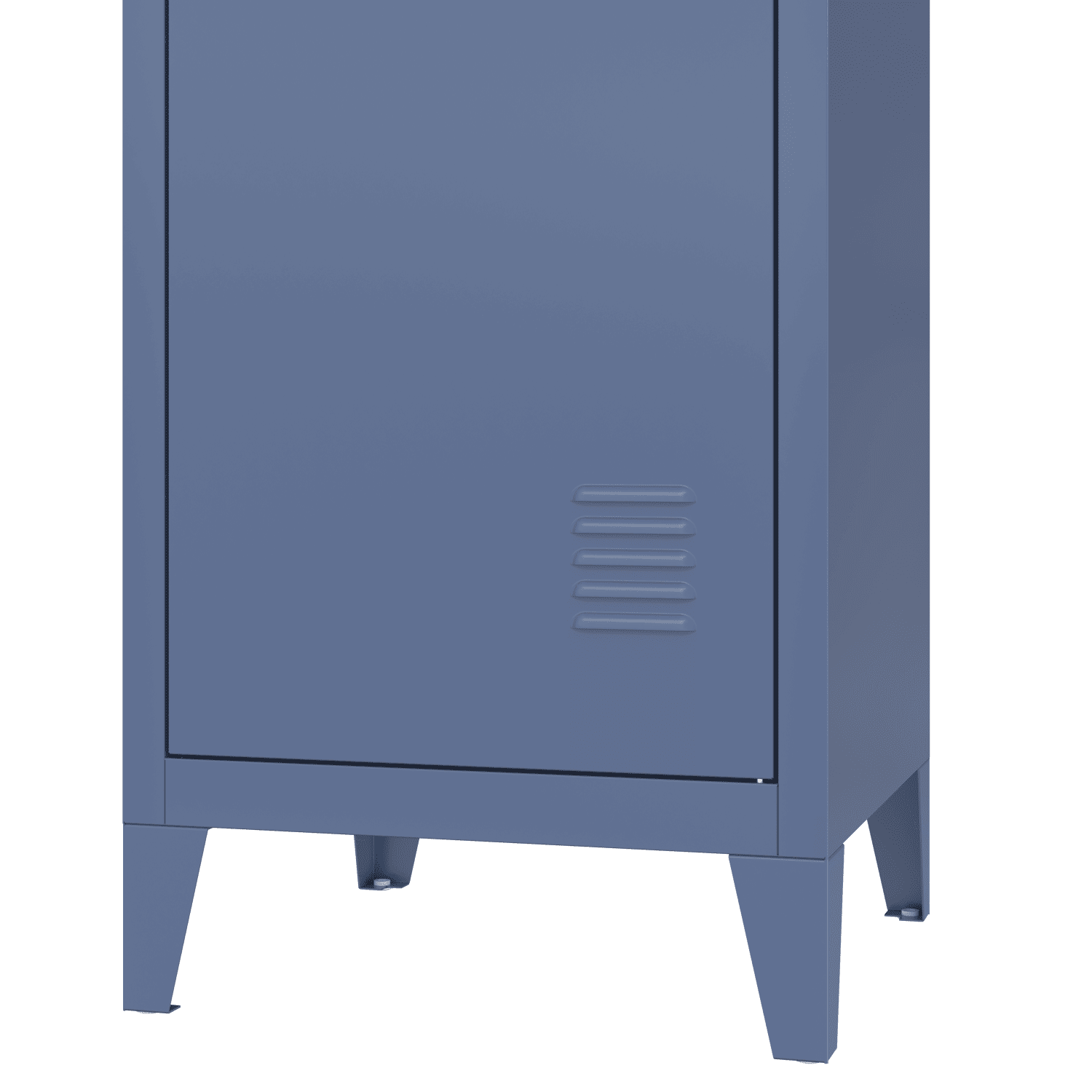Armoire en métal 1 porte bleu gris