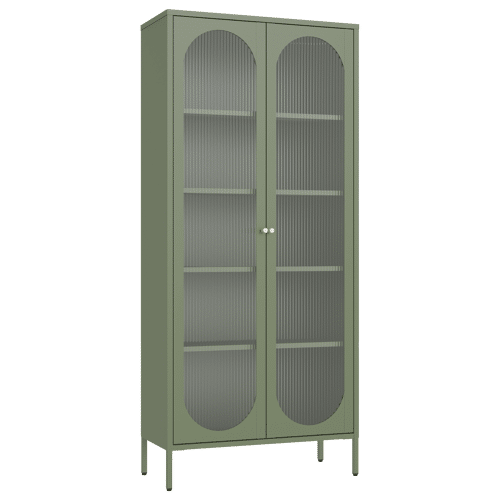 Armoire en métal vert kaki...