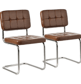 Lot de 2 chaises cantilever...