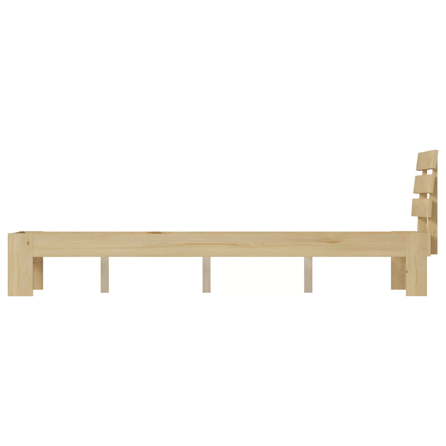 Houten bed met hoofdbord 140x200cm FINN