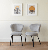 Lot de 2 chaises en velours...