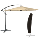 OAHU offset parasol rond 3m diameter beige + hoes