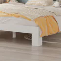 Letto in legno con testiera 140x200cm bianco FINN
