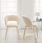 Lot de 2 chaises en tissu...