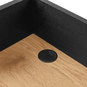 Houten en zwart bureau CHARLES