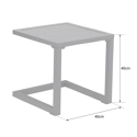 Tavolino BARBADOS in alluminio grigio antracite