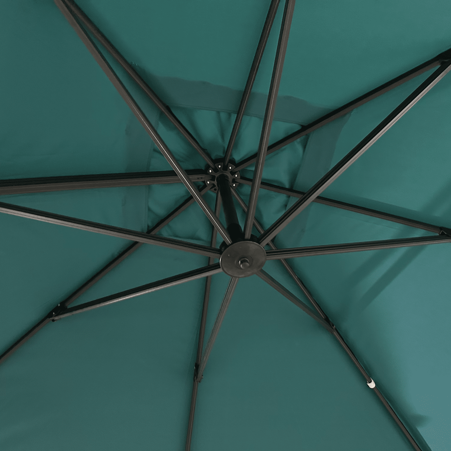 Ombrello offset MOLOKAI quadrato 3x3m blu + copertura