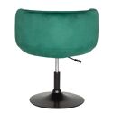 Tabouret de bar en velours vert NOLAN