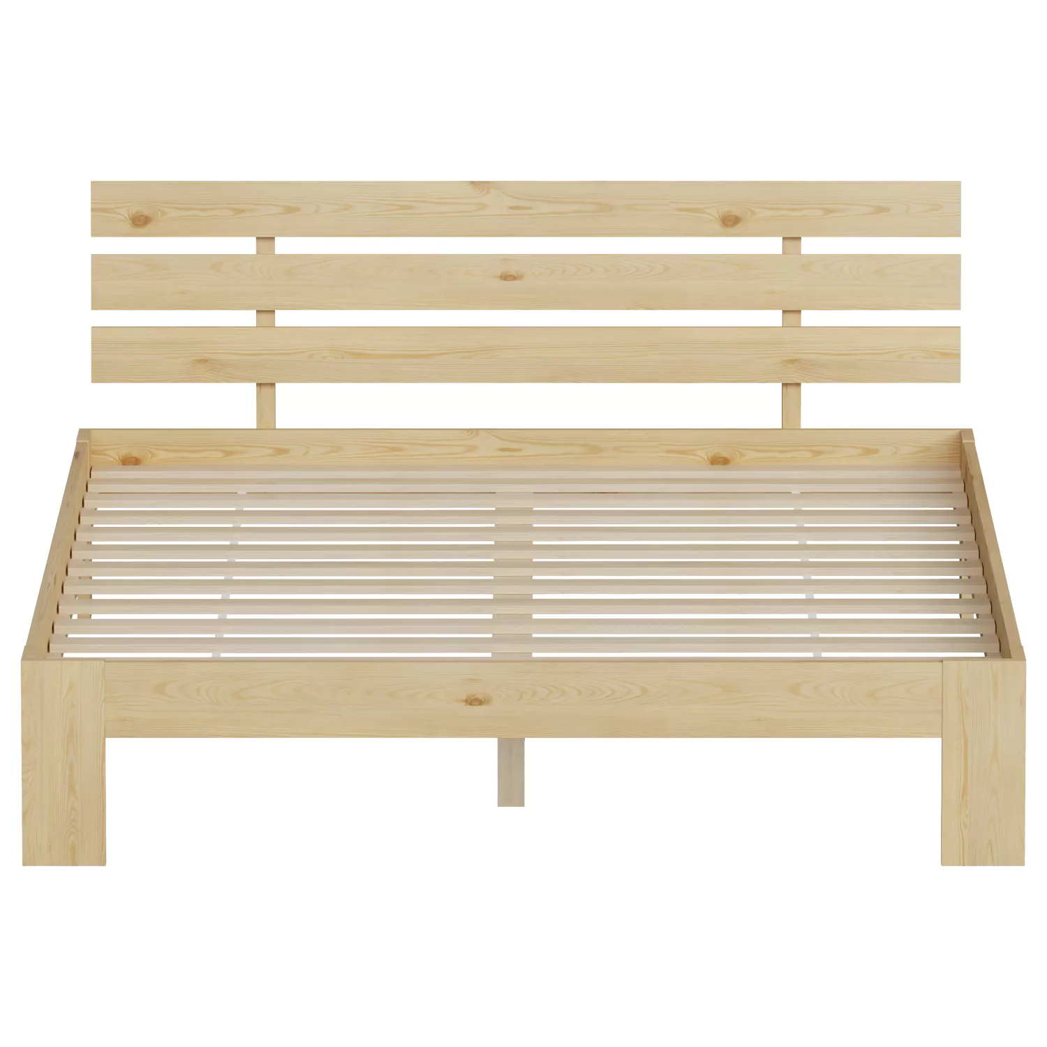 Houten bed met hoofdbord 140x200cm FINN
