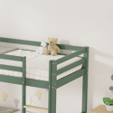 Kinderstapelbed 190x90cm groen met laden AMBER