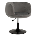 Tabouret de bar en velours gris NOLAN