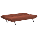 Canapé convertible 3 places en velours terracotta ANATOLE