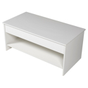 Table basse avec plateau relevable blanche HEDDA