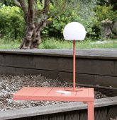 Lampe LED à poser terracotta