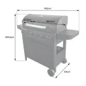 Barbecue au gaz - 6 brûleurs 15kW