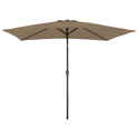 HAPUNA ombrello rettangolare diritto 2x3m taupe