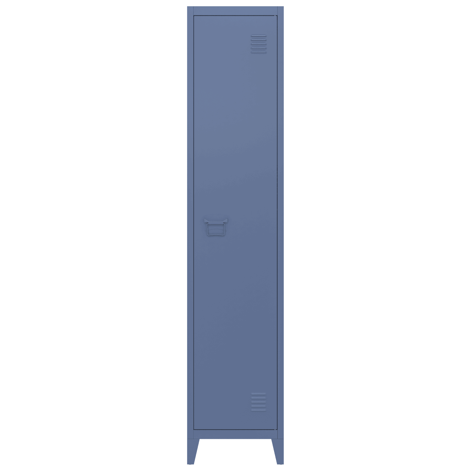 Armoire en métal 1 porte bleu gris