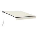 Toldo SAULE 2,95 × 2,5m - Tecido bege e estrutura cinzenta