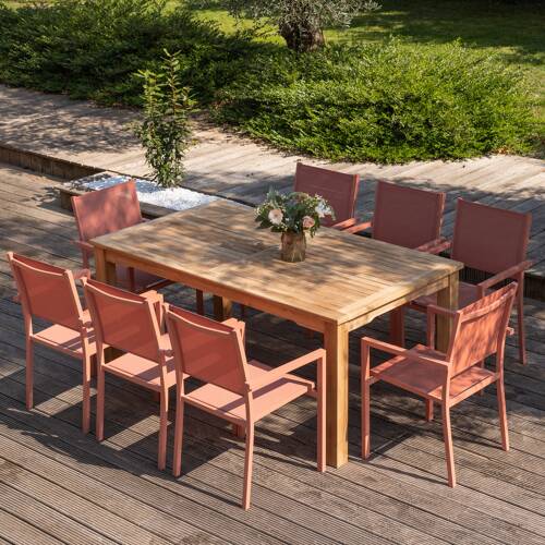 180cm teak tafel
