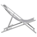 Set di 2 sedie CYPRUS - struttura in textilene grigio/bianco