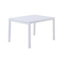 Salon de jardin VENEZIA extensible 132/264 en aluminium blanc - 10 places