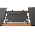 HELGA uitschuifbare tafel 120 / 160cm zwart