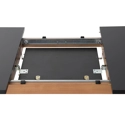 Ausziehbarer Tisch HELGA 120 / 160cm schwarz