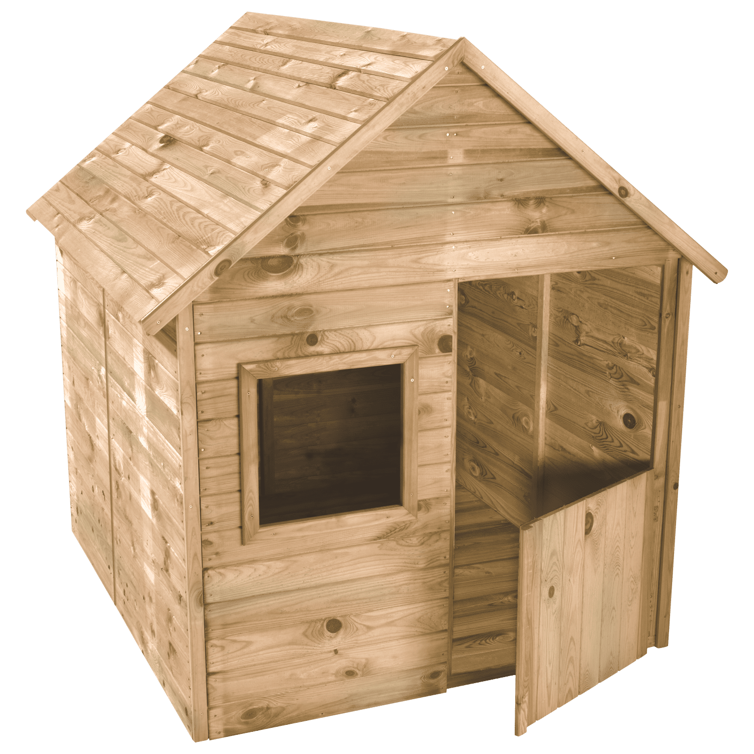 Soulet - Cabane en bois avec plancher et portillon pour enfants MARINA