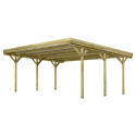 FOREST STYLE - Carport double en pin JEAN