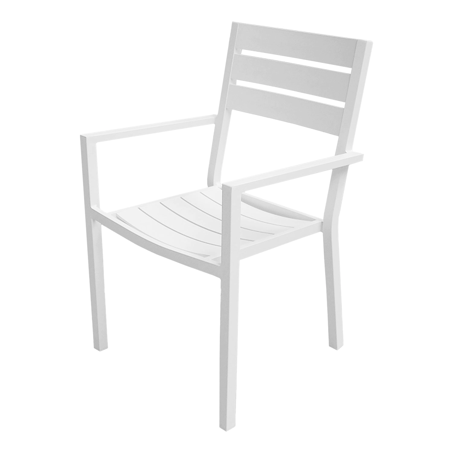 VENEZIA Set di mobili da giardino estensibili in alluminio 180/300 - bianco