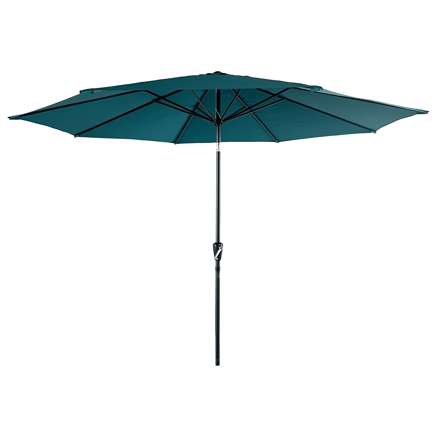 Parasol droit HAPUNA rond 3,30m de diamètre bleu