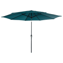 HAPUNA guarda-chuva redondo direito 3,30m de diâmetro azul