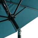 Parasol droit HAPUNA rond 2,70m de diamètre bleu