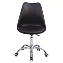 Chaise de bureau réglable en hauteur noire ANNE