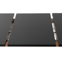 Ausziehbarer Tisch HELGA 120 / 160cm schwarz
